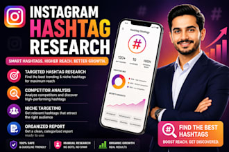 do instagram hashtag research and competitor analysis