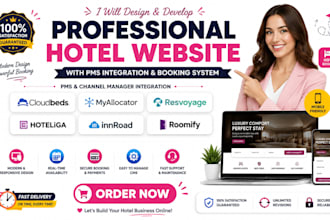 build cloudbeds myallocator resvoyage hoteliga innroad roomify cms hotel website