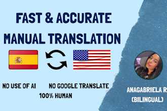 do accurate bilingual translations manually