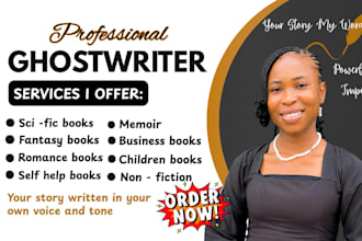be ghostwriter, ebook writer, fiction and non fiction ebook, ebook ghostwriter