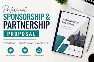 design professional sponsorship, partnership proposal pitch deck
