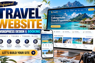 build wordpress travel agency website blog wordpress website booking website