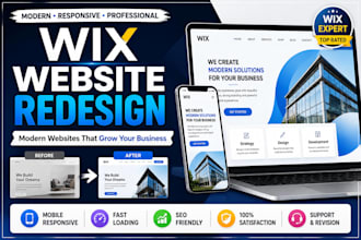 wix website redesign, wix website design and business wix website redesign