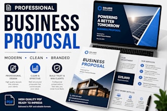create a professional business proposal PDF