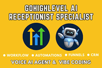 gohighlevel ai receptionist, voice ai agent, workflow automation and vibe coding