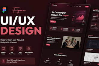create a modern UI UX website design for your business
