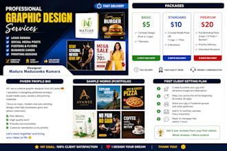 social media post and logo design