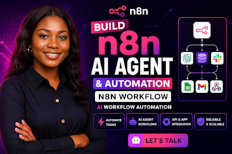 build n8n ai agent, n8n workflow, n8n automation or ai workflow automation