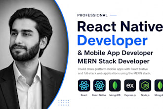 build react native expo mobile app for android and ios