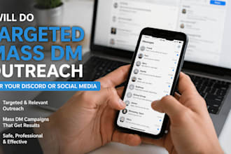 do targeted mass dm outreach for your discord or social media