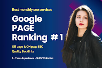 do monthly on page, technical and off page SEO for website