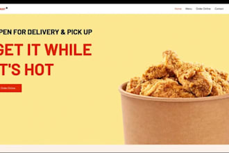 develop a restaurant website with online booking and food ordering system