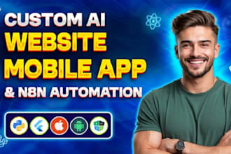 develop ai web application, CRM, erp, lms, saas and booking systems