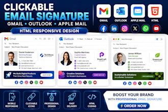create clickable animated email signature html email signature on gmail outlook