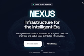 create a modern ai saas landing page website