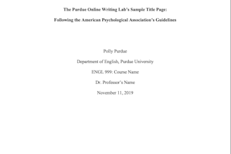 help with formatting your paper in apa style