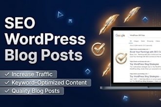 write SEO optimised wordpress blog posts that rank on google