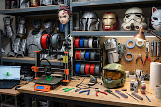 create 3d printable cosplay mask helmet stl for print and paint
