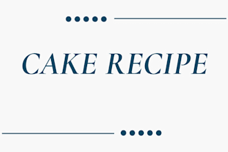 write professional cake recipes for a specific event