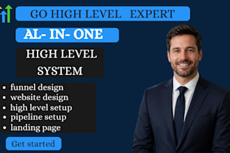 set up gohighlevel CRM, funnel, automation and pipelines