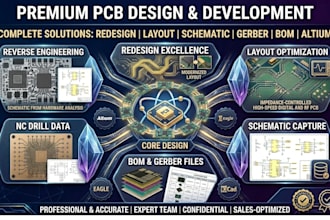 pcb redesign, pcb layout, schematic capture, gerber, bom, altium,reverse enginer