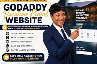 design godaddy website redesign godaddy website develop godaddy vacation website