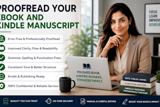 proofread your ebook and kindle manuscript