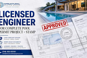 design swimming pool plan 3d model and construction drawing