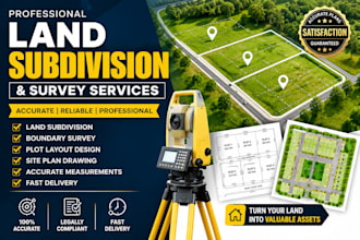 do land subdivision, property survey and accurate boundary mapping