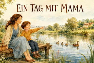 aquarell buchillustration für kinderbuch, bilderbuch und geschichtenbuch