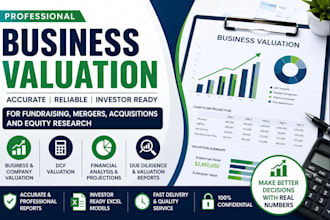 provide startup valuation, financial modeling, and valuation reports