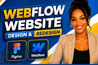 design and build webflow website, figma to webflow website, webflow expert