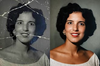 professionally restore old damaged photos
