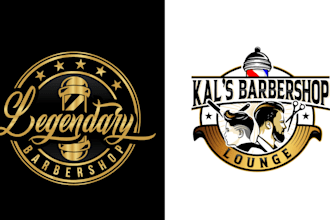 design custom barber, barbershop and beauty salon logo
