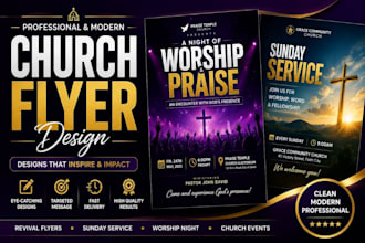 design exceptional church flyer or event flyer design
