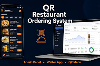 build a qr code restaurant ordering system with admin panel and waiter app