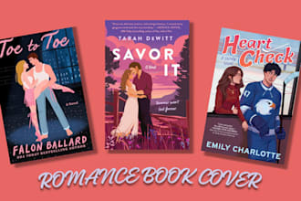 romance book cover illustration amazon kdp ebook cover romance character design