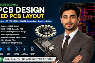 do pcb design led pcb layout power led pcb esp32 wled controller smart lighting
