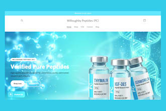 build peptide store peptide website research peptide supplement website