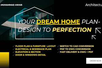 professional floor plan and cad drawings for your home