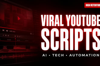 write engaging youtube scripts for tech and ai channels
