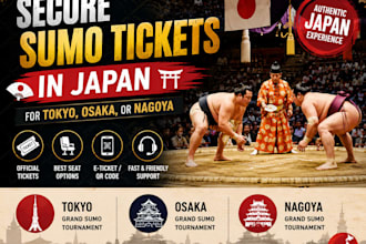secure sumo tickets in japan for tokyo, osaka, nagoya or fukuoka