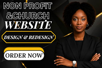 build nonprofit website and church website