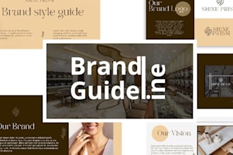 design modern brand identity style guide brand book branding kit minimalist logo