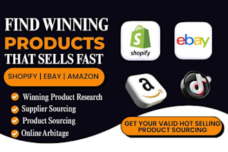 find winning amazon fba shopify dropshipping products hunting supplier sourcing