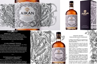 design luxury wine, whiskey, vodka, gin and beer bottle labels