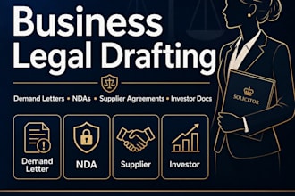 draft a vendor or supplier agreement to protect your business