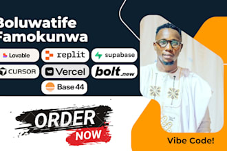 vibe coding expert lovable bolt replit supabase v0 base44