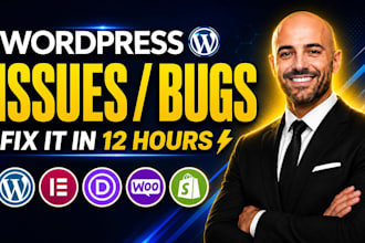 fix wordpress issues, wordpress error, wordpress bug fix, critical error