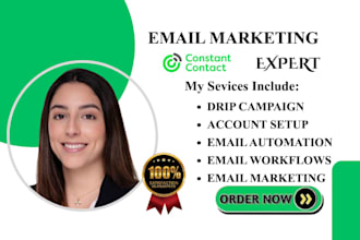 set up constant contact email marketing automation templates drip campaign